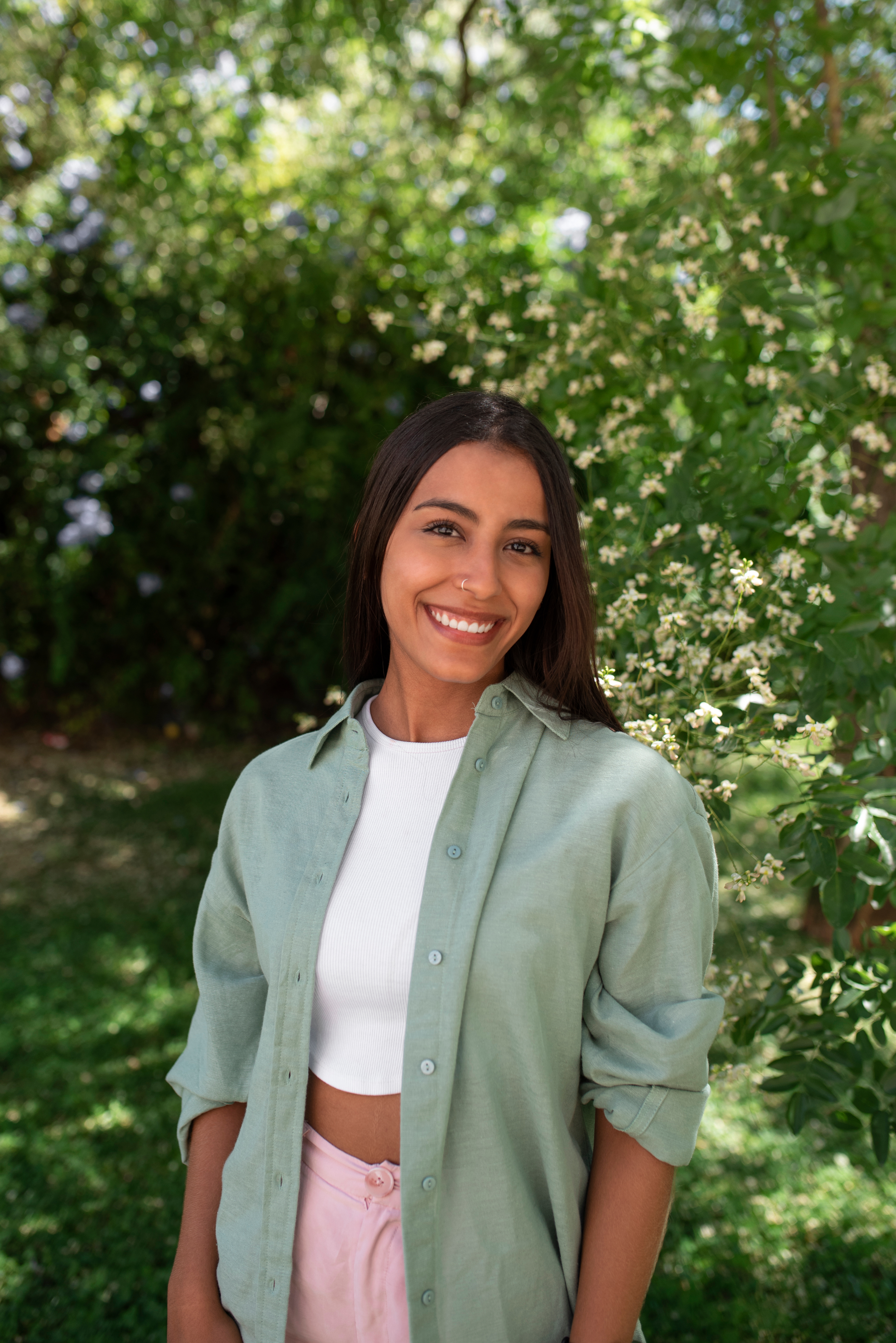 Mulher idosa sorridente