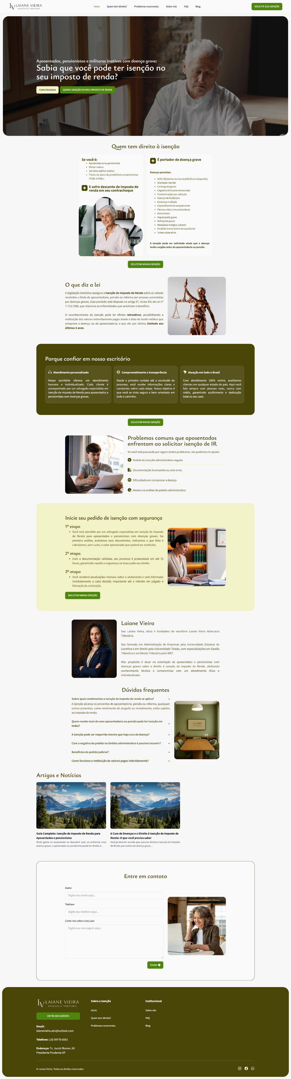 Banner hero principal site landing page página de vendas para escritório de advocacia advogado