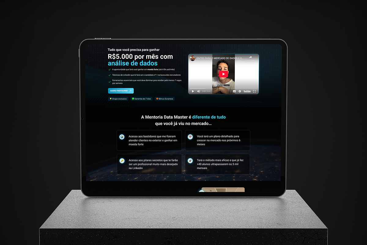 Banner hero principal site landing page página de vendas para escritório de advocacia advogado