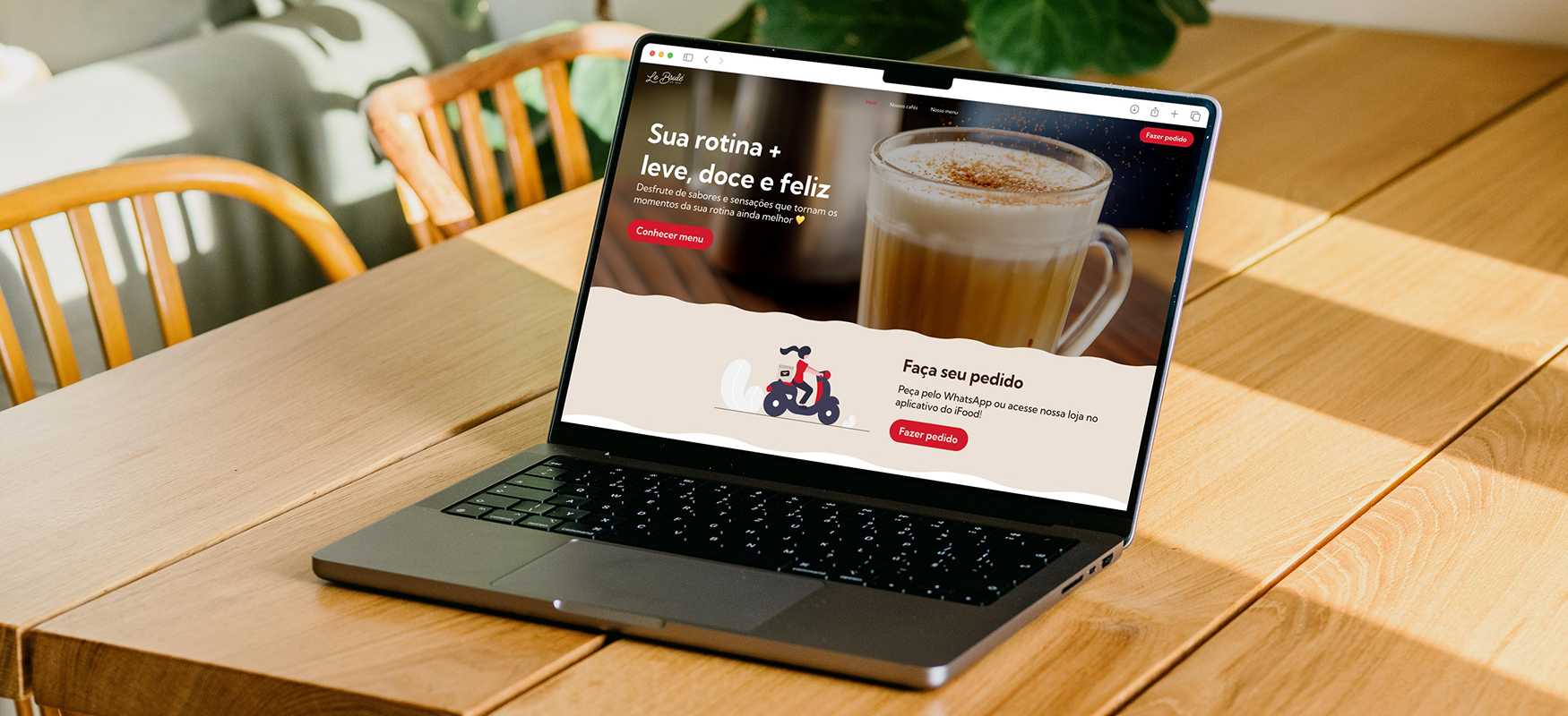 Banner Hero site para cafeteria