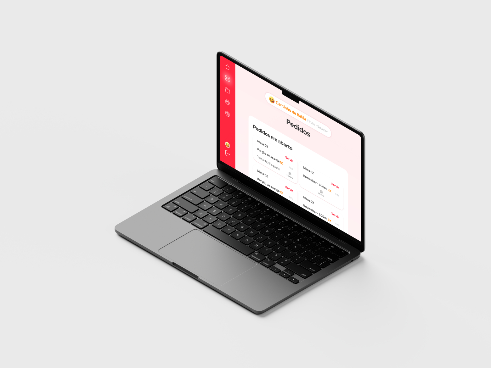 App de restaurante: Pedidos em aberto